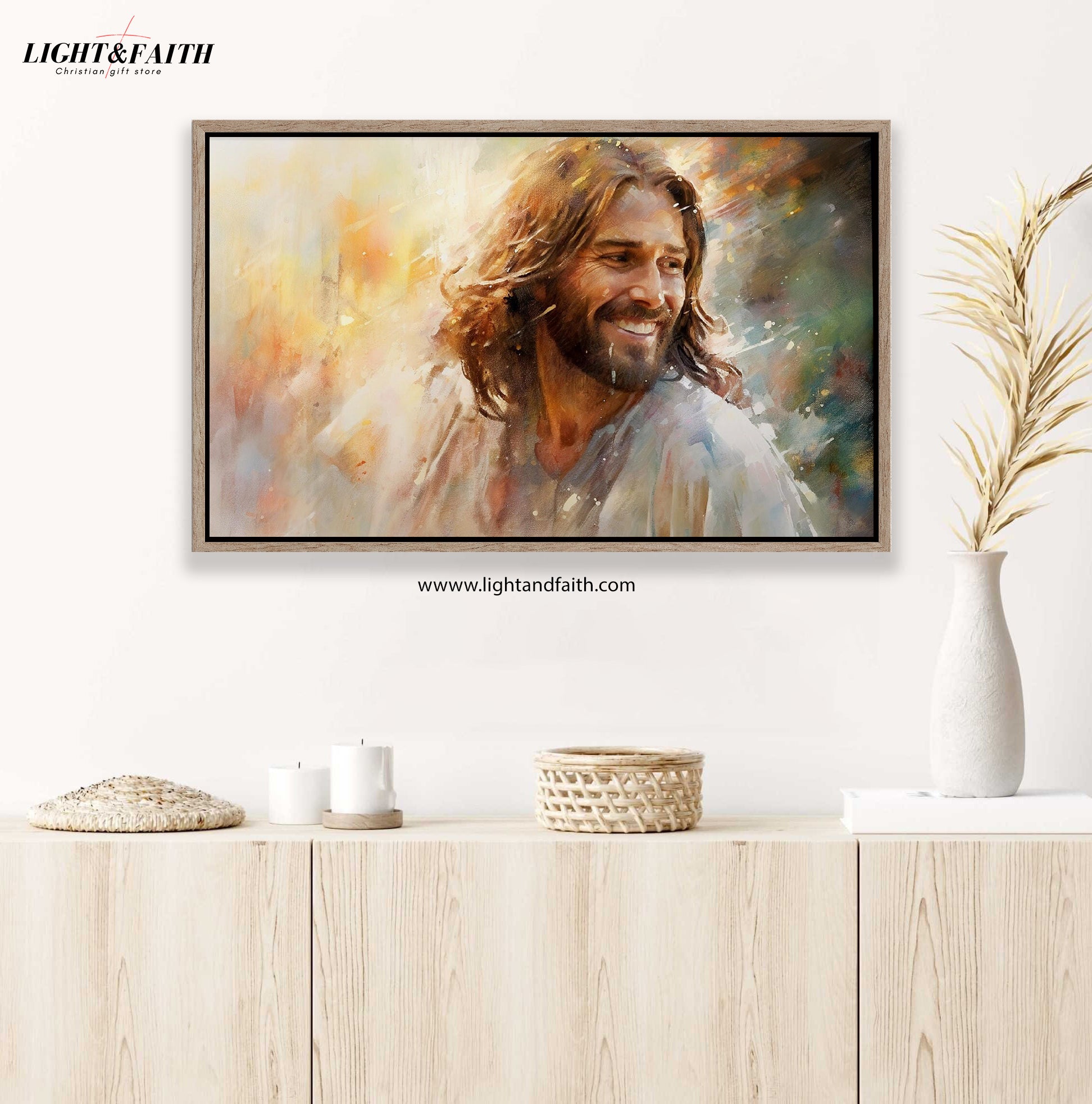 Laughing Christ poster, Christ's Embrace Poster, Jesus Picture, Jesus Poster, Christ's Smile Poster, Jesus Wall Art, Gift